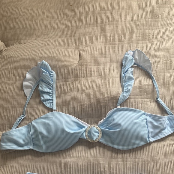 Shein Striped Ruffle High Waisted Bikini - Picture 4 of 6